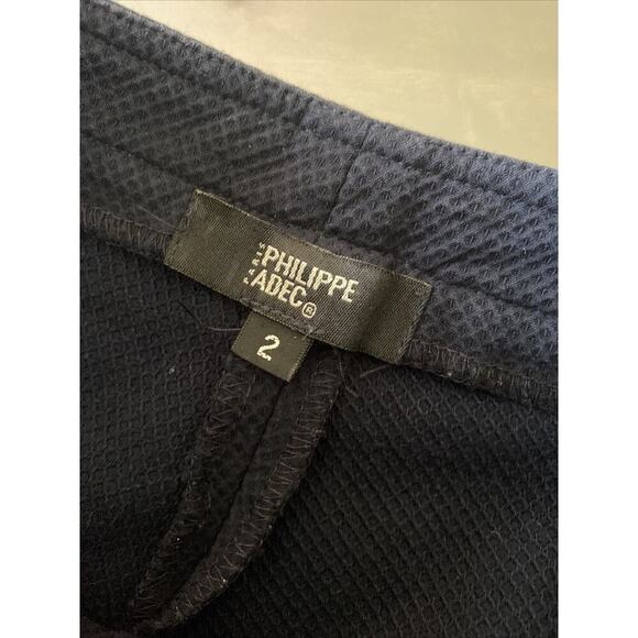 Philippe Adec‎ Women's 2 Navy High Rise Shorts Coastal Resort Summer - Picture 5 of 5